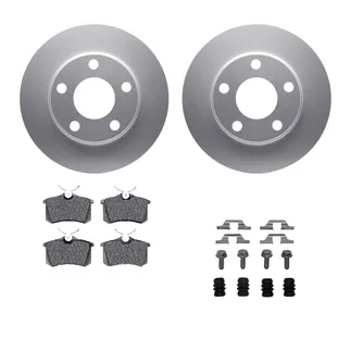 R1 Concepts WDWH1-73012 Brake Rotor- Carbon Coated W/ Ceramic Pads & Hdw